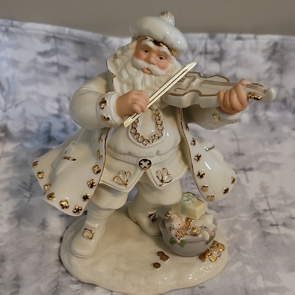 Lenox Classic Irish Santa white gold Limited Edition figurine - Picture 1 of 5